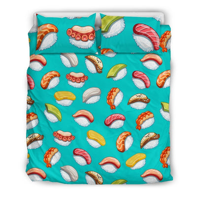 Sushi Themed Print Duvet Cover Bedding Set