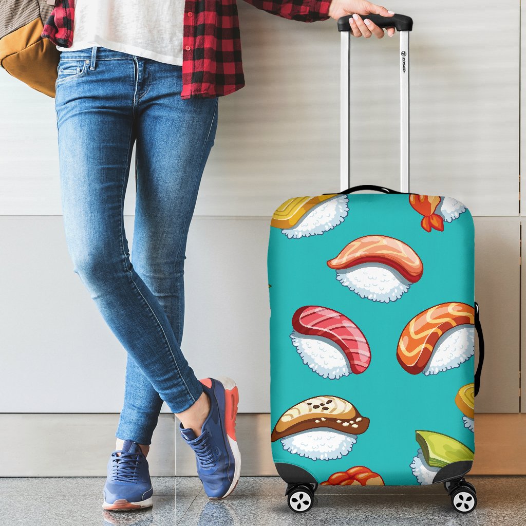 Sushi Themed Print Luggage Cover Protector