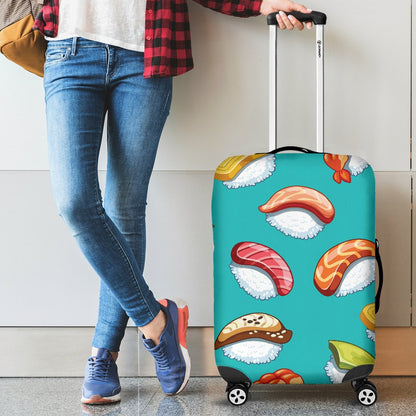 Sushi Themed Print Luggage Cover Protector