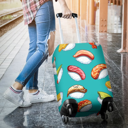 Sushi Themed Print Luggage Cover Protector