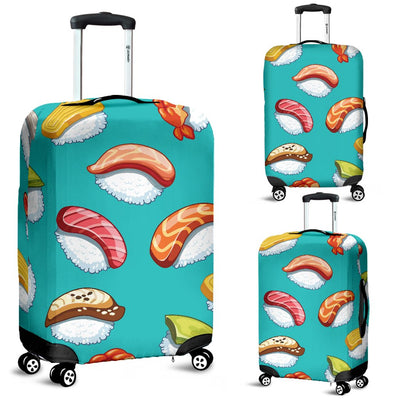 Sushi Themed Print Luggage Cover Protector