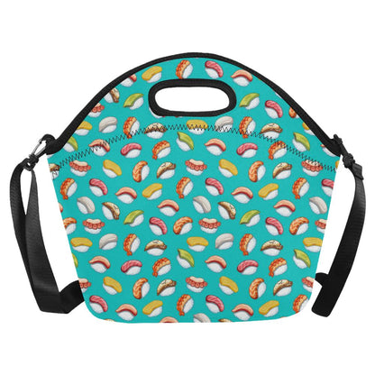 Sushi Themed Print Neoprene Lunch Bag (Model 1669)(Large)-JTAMIGO.COM
