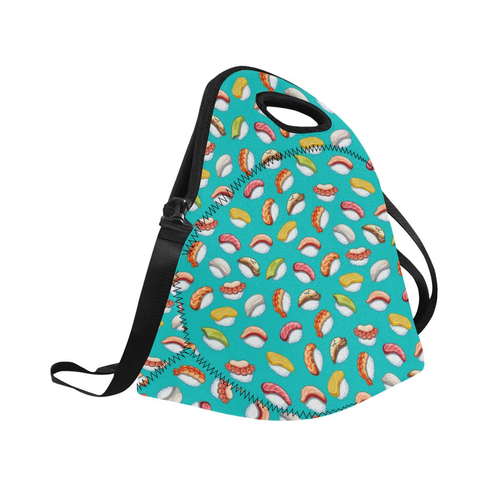 Sushi Themed Print Neoprene Lunch Bag (Model 1669)(Large)-JTAMIGO.COM