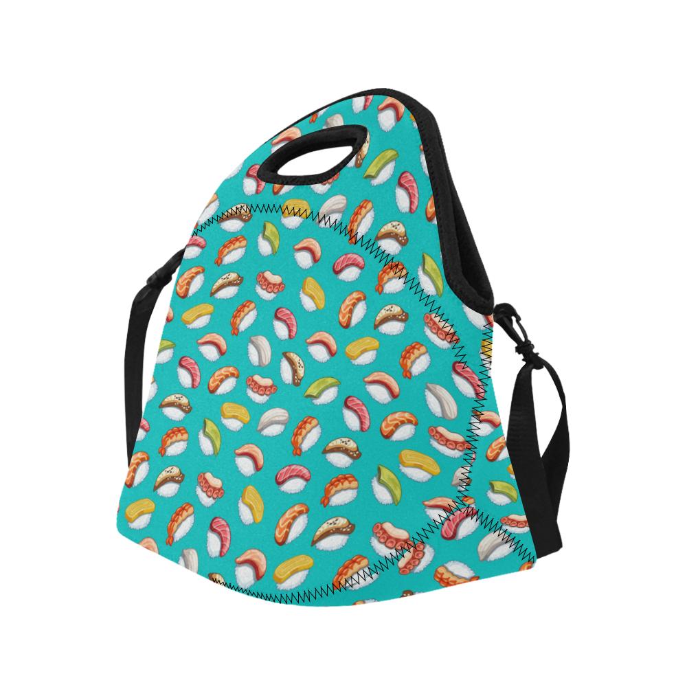 Sushi Themed Print Neoprene Lunch Bag (Model 1669)(Large)-JTAMIGO.COM