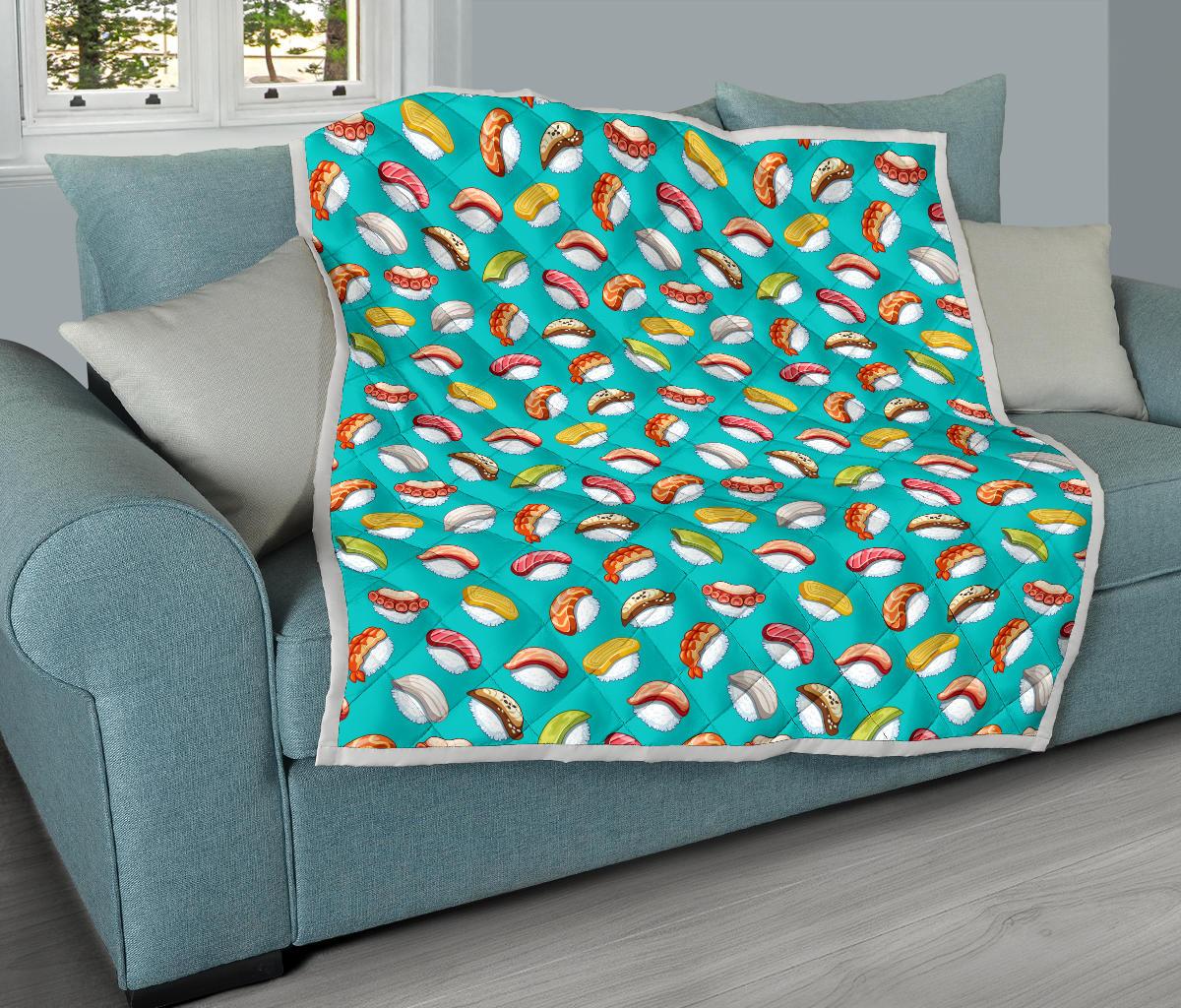 Sushi Themed Print Premium Quilt-JTAMIGO.COM