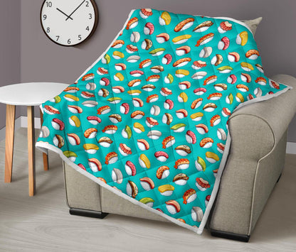 Sushi Themed Print Premium Quilt-JTAMIGO.COM