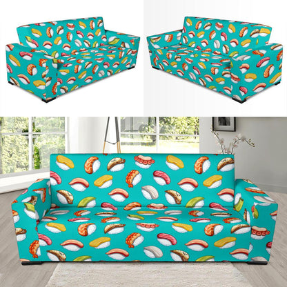 Sushi Themed Print Sofa Slipcover-JTAMIGO.COM