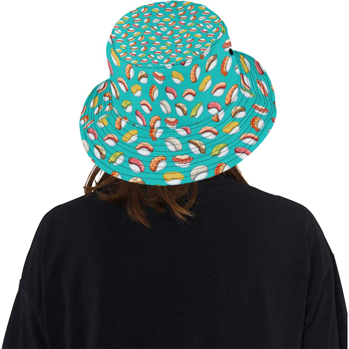 Sushi Themed Print Unisex Bucket Hat