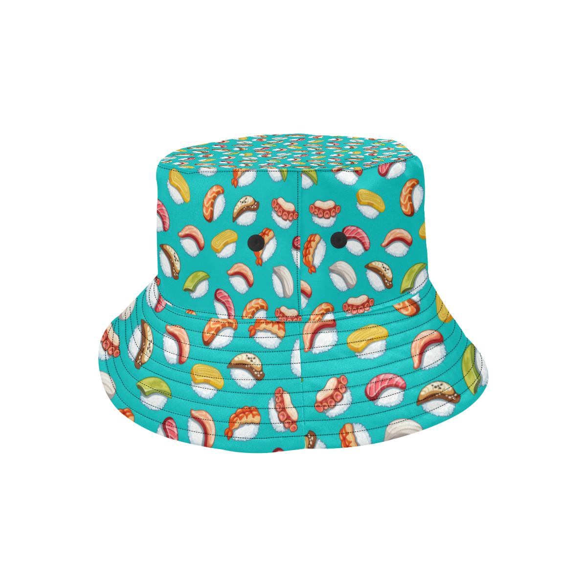Sushi Themed Print Unisex Bucket Hat