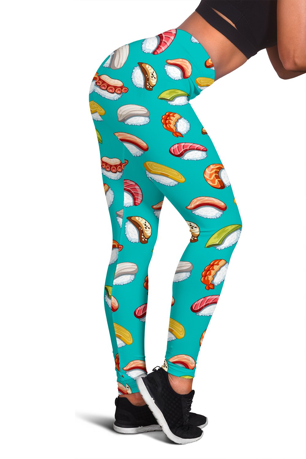 Sushi Themed Print Women Leggings