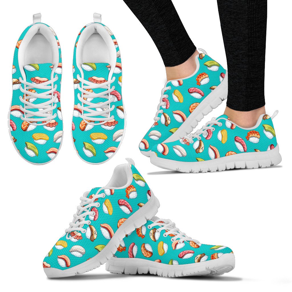 Sushi Themed Print Women Sneakers Shoes
