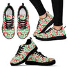 Swedish Dala Style Pattern Women Sneakers Shoes