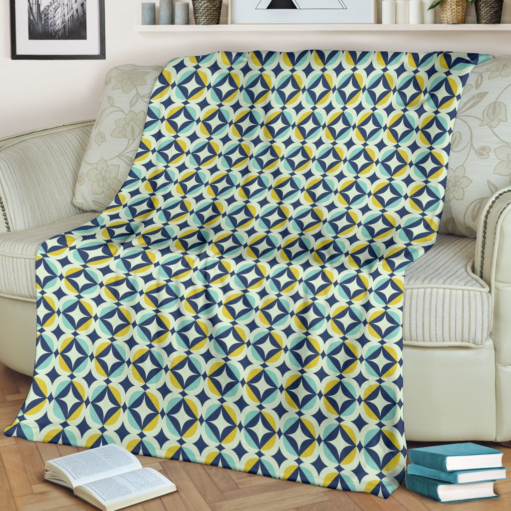 Swedish Design Pattern Fleece Blanket