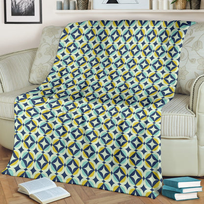 Swedish Design Pattern Fleece Blanket