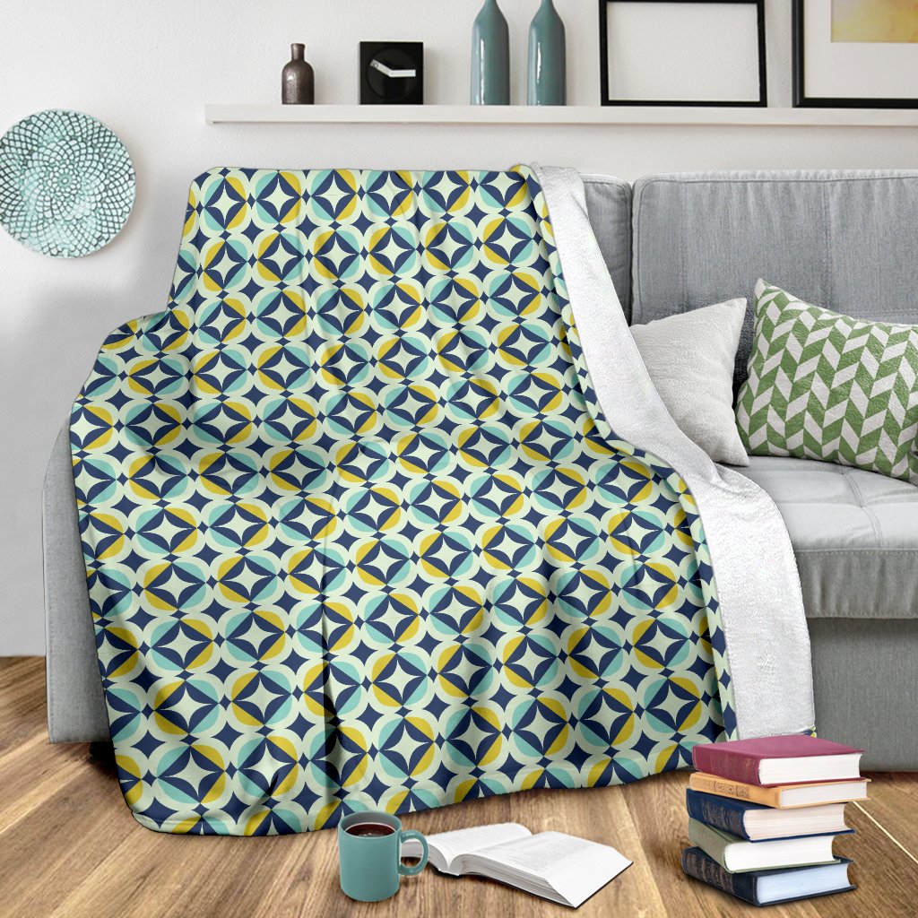Swedish Design Pattern Fleece Blanket