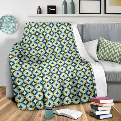 Swedish Design Pattern Fleece Blanket
