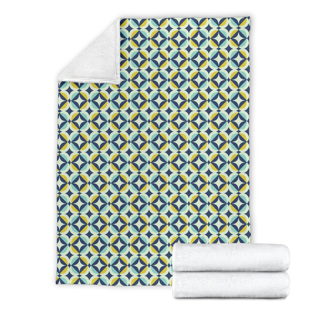 Swedish Design Pattern Fleece Blanket
