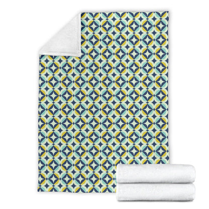 Swedish Design Pattern Fleece Blanket