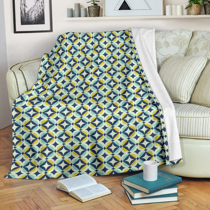 Swedish Design Pattern Fleece Blanket