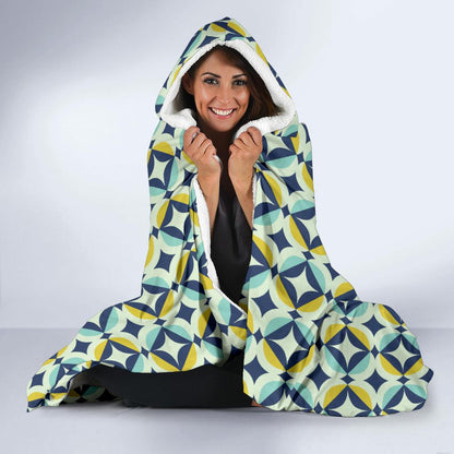 Swedish Design Pattern Hooded Blanket-JTAMIGO.COM