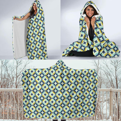 Swedish Design Pattern Hooded Blanket-JTAMIGO.COM