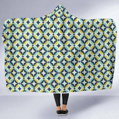 Swedish Design Pattern Hooded Blanket-JTAMIGO.COM