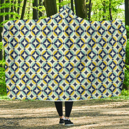 Swedish Design Pattern Hooded Blanket-JTAMIGO.COM