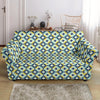 Swedish Design Pattern Loveseat Slipcover-JTAMIGO.COM