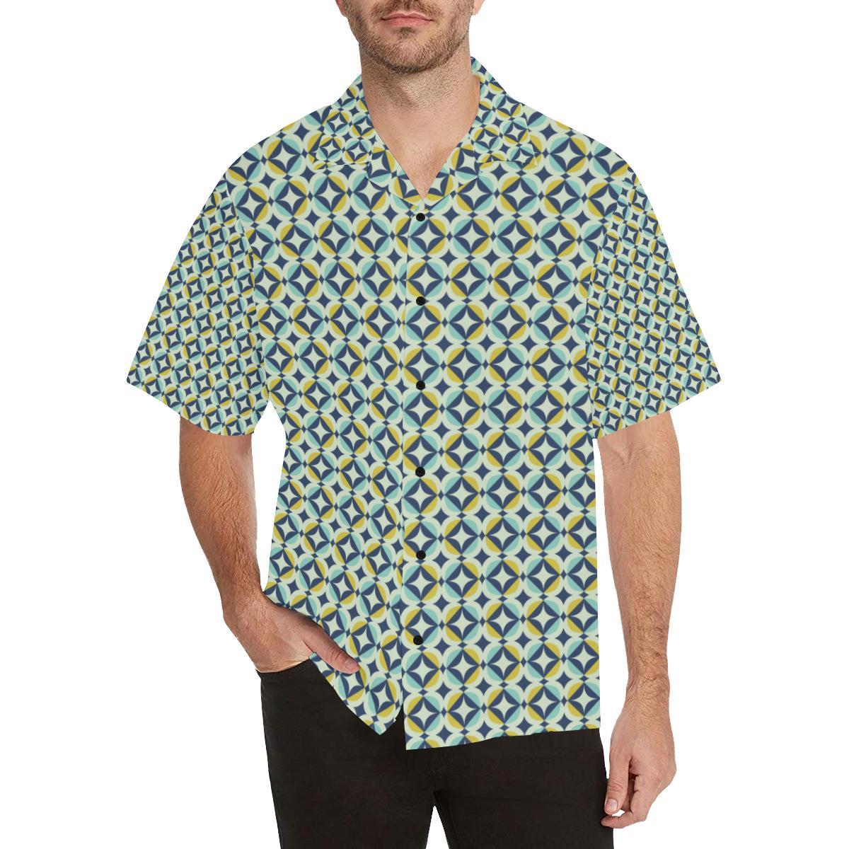 Swedish Design Pattern Men Aloha Hawaiian Shirt