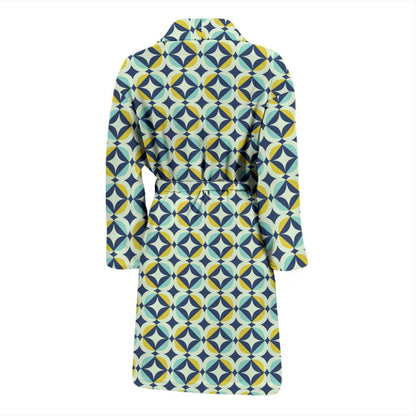 Swedish Design Pattern Men Bath Robe-JTAMIGO.COM