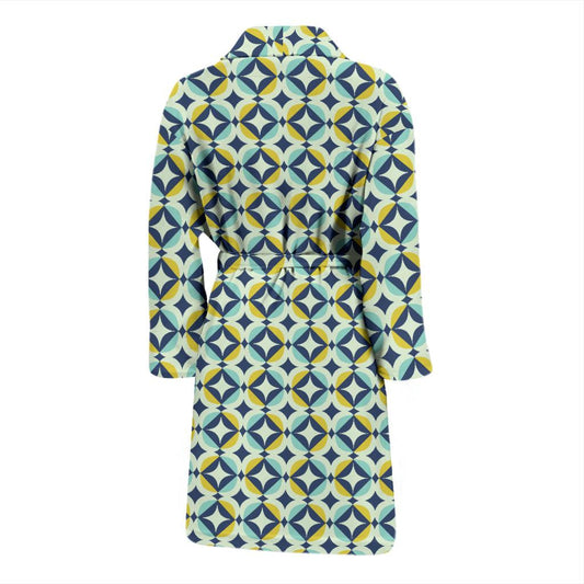 Swedish Design Pattern Men Bath Robe-JTAMIGO.COM