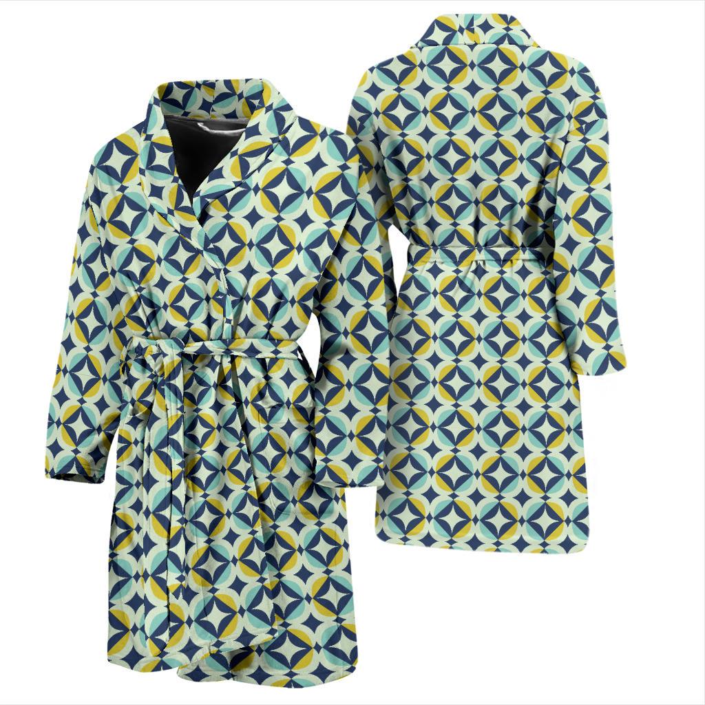 Swedish Design Pattern Men Bath Robe-JTAMIGO.COM
