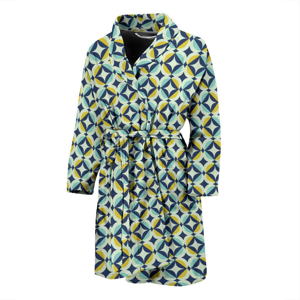 Swedish Design Pattern Men Bath Robe-JTAMIGO.COM