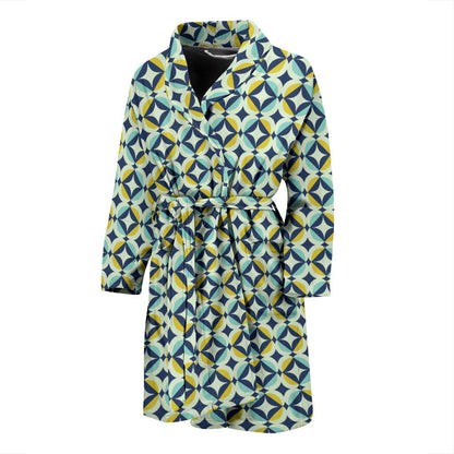 Swedish Design Pattern Men Bath Robe-JTAMIGO.COM
