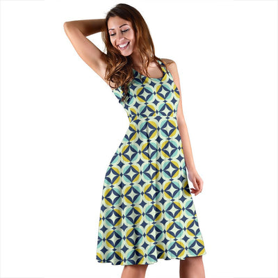 Swedish Design Pattern Sleeveless Dress