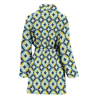 Swedish Design Pattern Women Bath Robe-JTAMIGO.COM