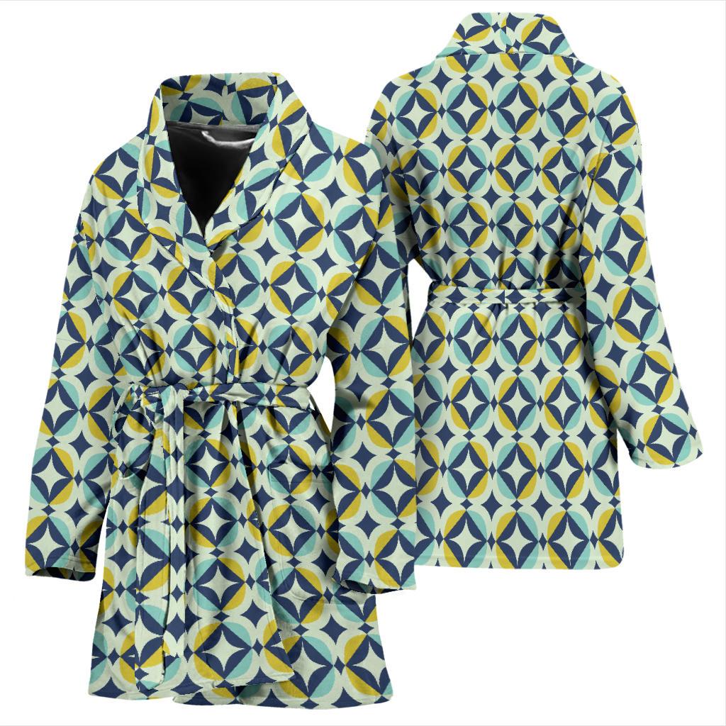 Swedish Design Pattern Women Bath Robe-JTAMIGO.COM