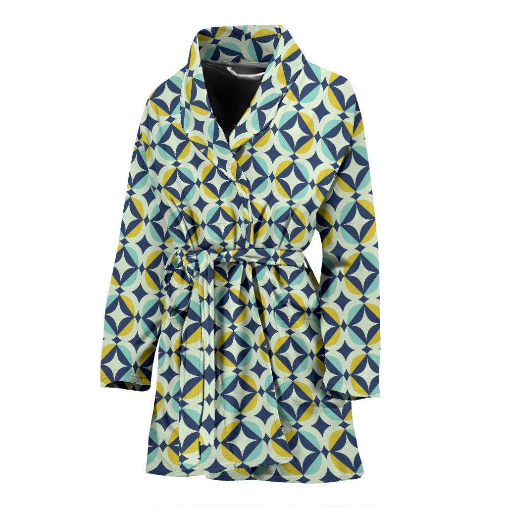 Swedish Design Pattern Women Bath Robe-JTAMIGO.COM