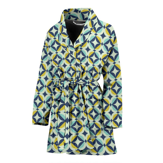Swedish Design Pattern Women Bath Robe-JTAMIGO.COM