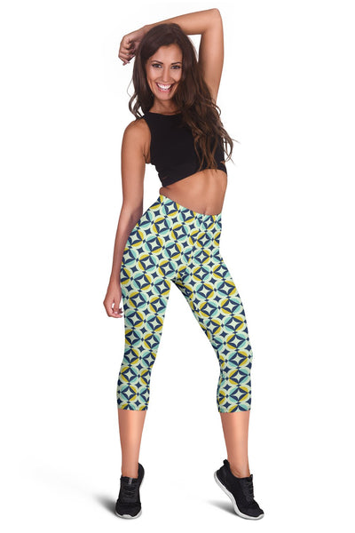 Swedish Design Pattern Women Capris