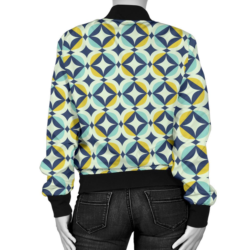 Swedish Design Pattern Women Casual Bomber Jacket