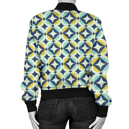 Swedish Design Pattern Women Casual Bomber Jacket