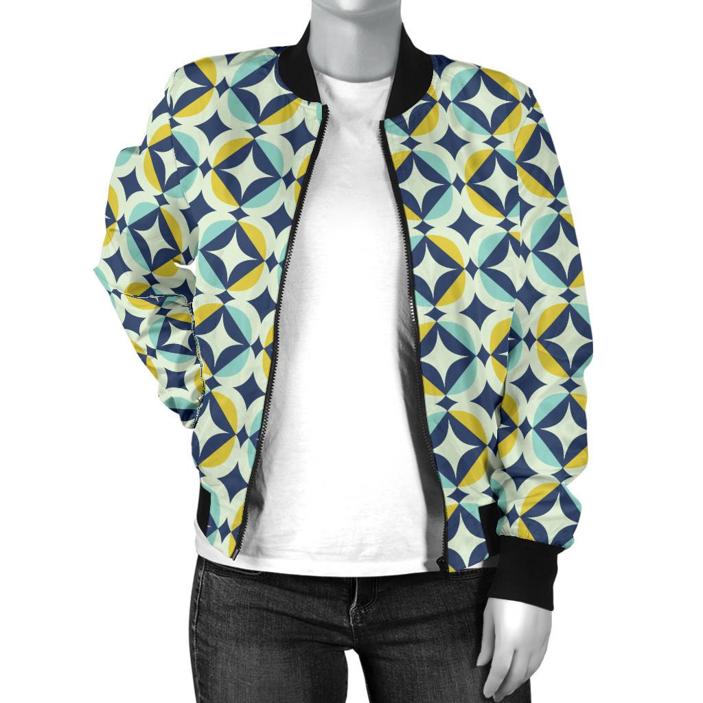 Swedish Design Pattern Women Casual Bomber Jacket