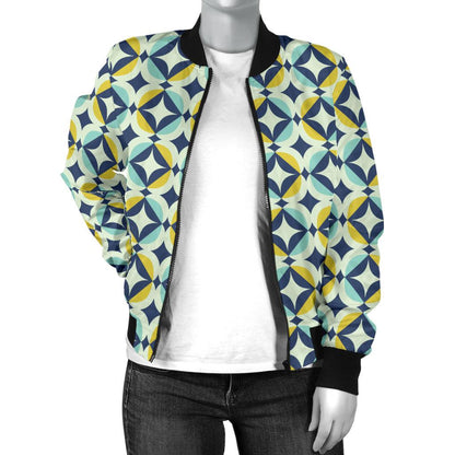 Swedish Design Pattern Women Casual Bomber Jacket