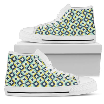 Swedish Design Pattern Women High Top Shoes