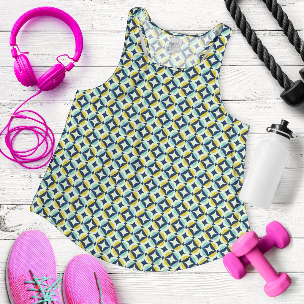 Swedish Design Pattern Women Racerback Tank Top