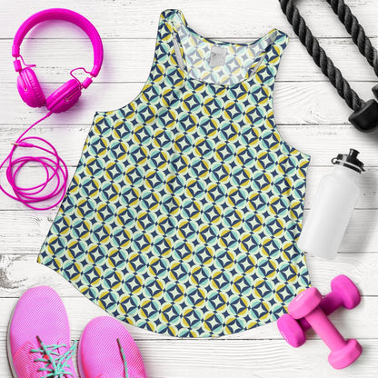Swedish Design Pattern Women Racerback Tank Top