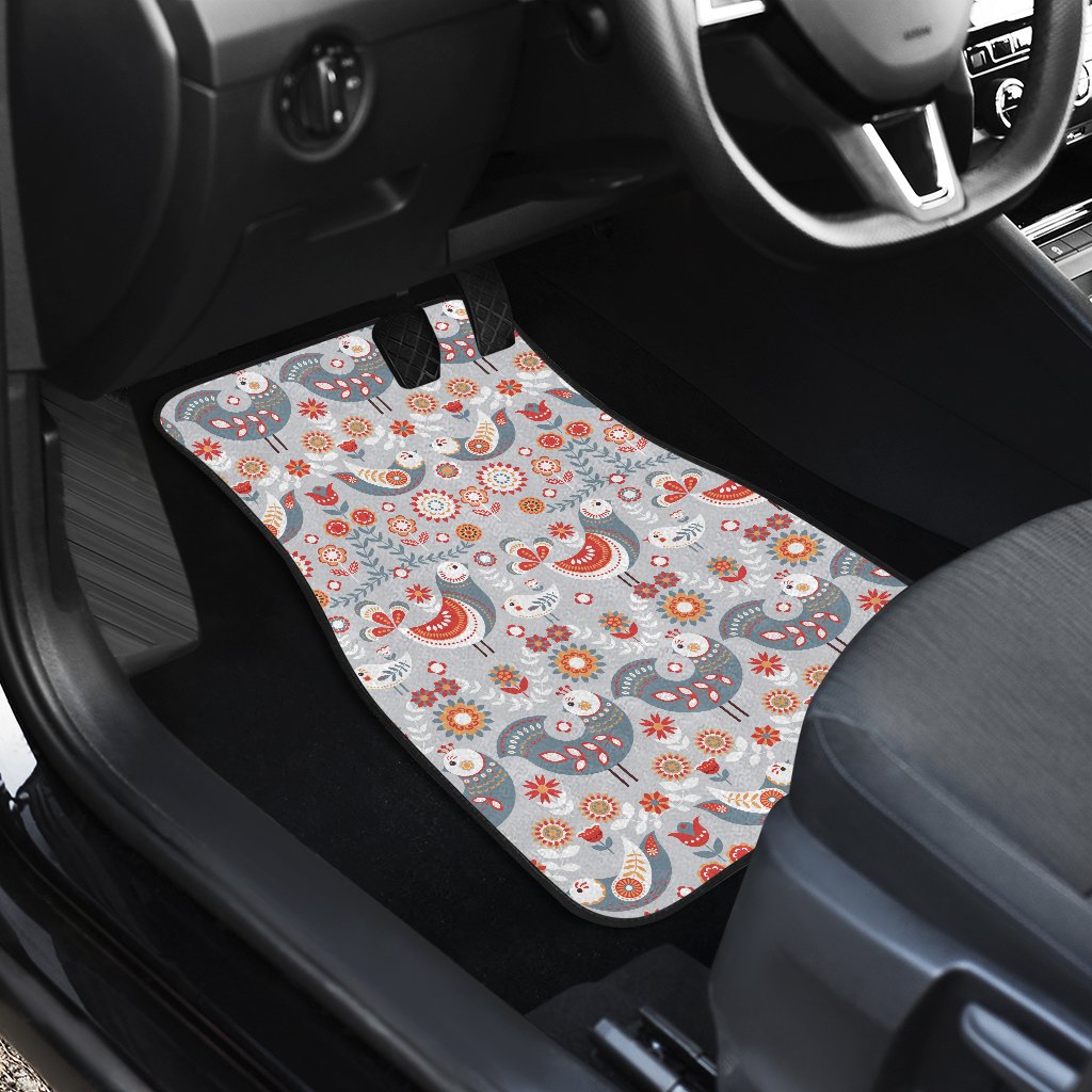 Swedish Nordic Design Print Car Floor Mats