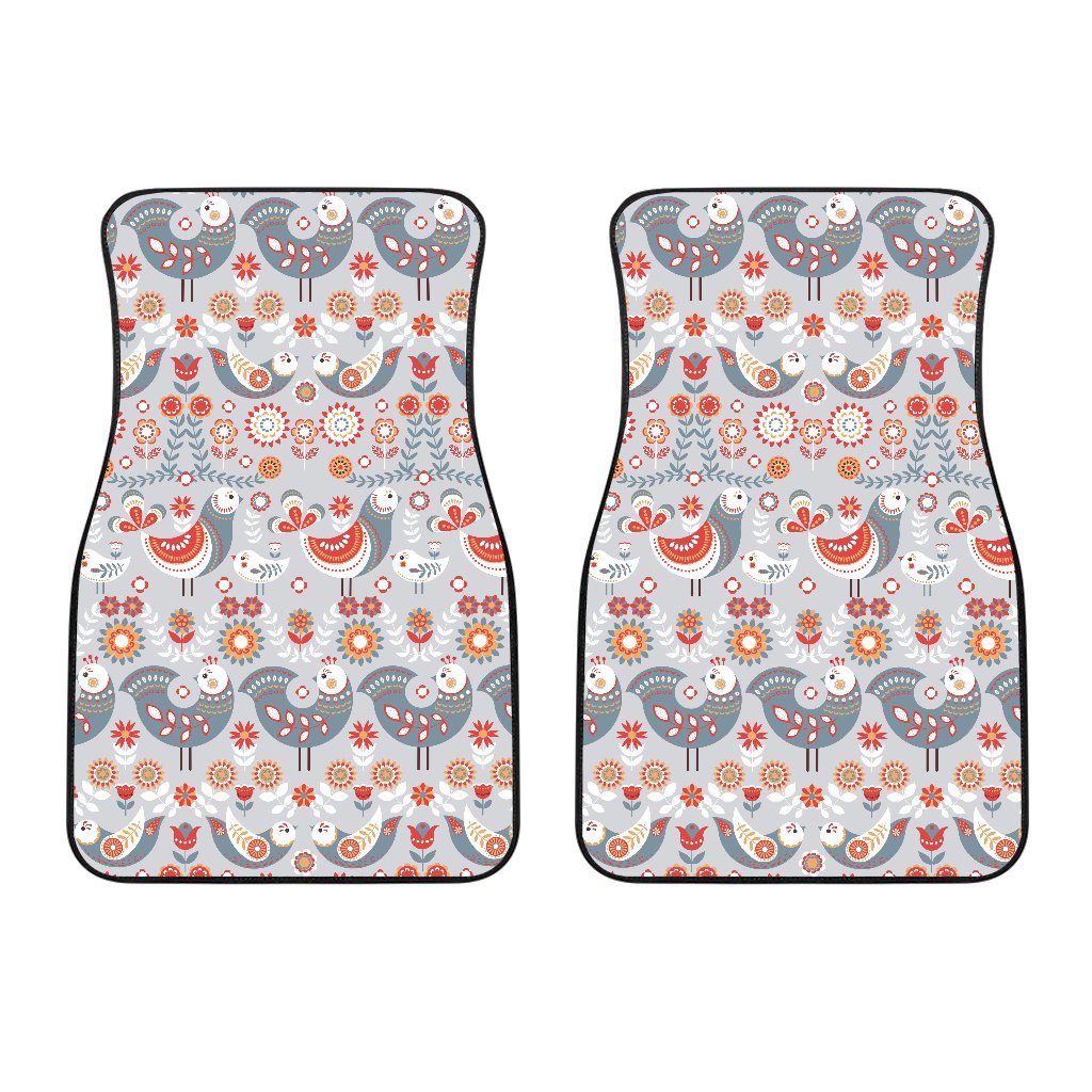 Swedish Nordic Design Print Car Floor Mats