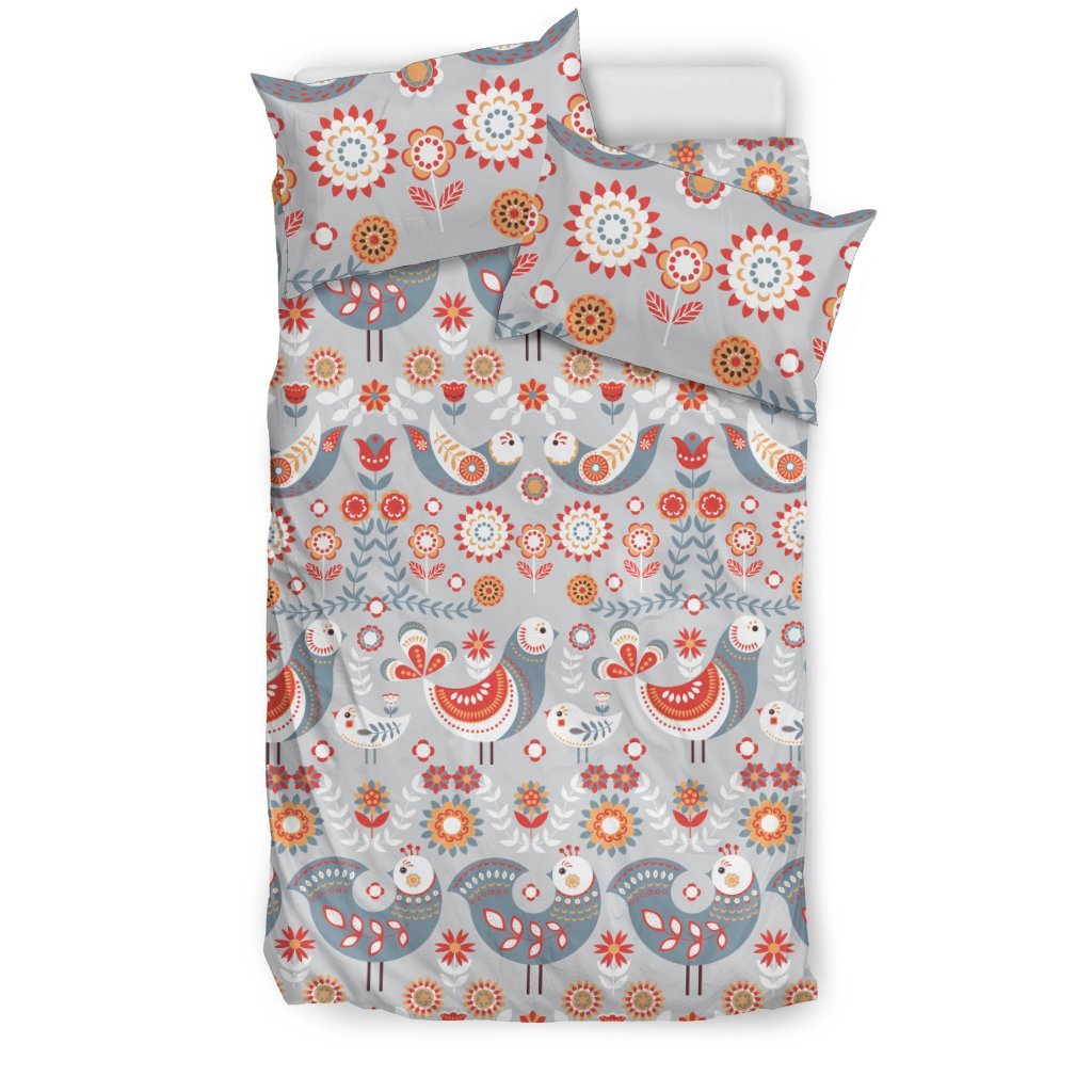 Swedish Nordic Design Print Duvet Cover Bedding Set